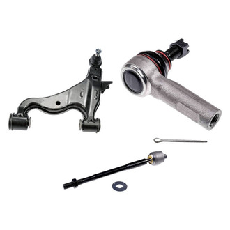 Dorman® - OE Solutions™ Front Passenger Side Lower Control Arm with Ball Joint and Tie Rod End Kit