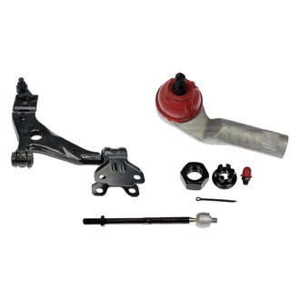Dorman® - OE Solutions™ Front Passenger Side Lower Control Arm with Ball Joint and Tie Rod End Kit