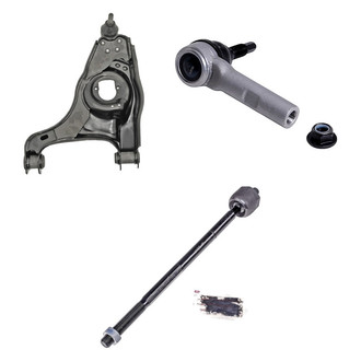 Dorman® - OE Solutions™ Front Passenger Side Lower Control Arm with Ball Joint and Tie Rod End Kit