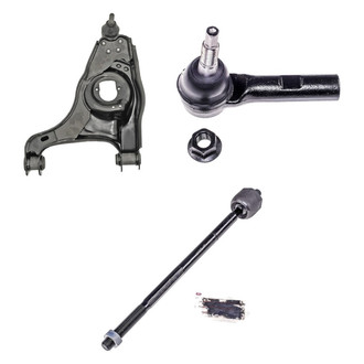 Dorman® - OE Solutions™ Front Passenger Side Lower Control Arm with Ball Joint and Tie Rod End Kit