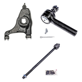 Dorman® - OE Solutions™ Front Passenger Side Lower Control Arm with Ball Joint and Tie Rod End Kit