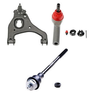 Dorman® - OE Solutions™ Front Passenger Side Lower Control Arm with Ball Joint and Tie Rod End Kit