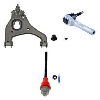 Dorman® - OE Solutions™ Front Passenger Side Lower Control Arm with Ball Joint and Tie Rod End Kit