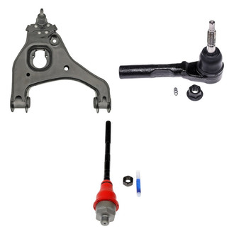 Dorman® - OE Solutions™ Front Passenger Side Lower Control Arm with Ball Joint and Tie Rod End Kit