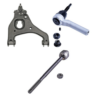 Dorman® - OE Solutions™ Front Passenger Side Lower Control Arm with Ball Joint and Tie Rod End Kit