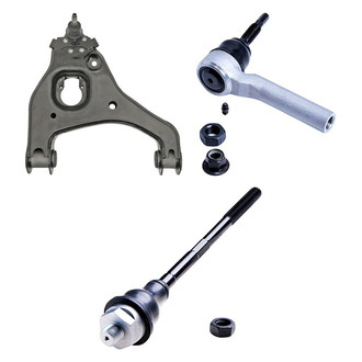 Dorman® - OE Solutions™ Front Passenger Side Lower Control Arm with Ball Joint and Tie Rod End Kit