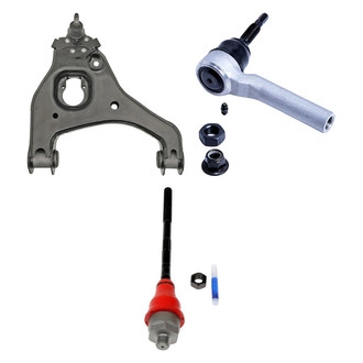 Dorman® - OE Solutions™ Front Passenger Side Lower Control Arm with Ball Joint and Tie Rod End Kit