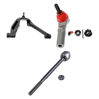 Dorman® - OE Solutions™ Front Passenger Side Lower Control Arm with Ball Joint and Tie Rod End Kit