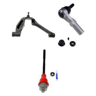 Dorman® - OE Solutions™ Front Passenger Side Lower Control Arm with Ball Joint and Tie Rod End Kit