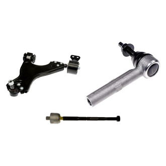Dorman® - OE Solutions™ Front Passenger Side Lower Control Arm with Ball Joint and Tie Rod End Kit