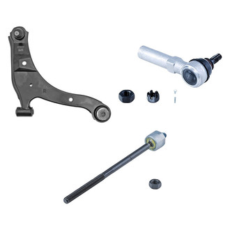 Dorman® - OE Solutions™ Front Passenger Side Lower Control Arm with Ball Joint and Tie Rod End Kit