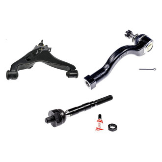 Dorman® - OE Solutions™ Front Passenger Side Lower Control Arm with Ball Joint and Tie Rod End Kit