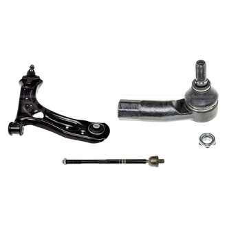 Dorman® - OE Solutions™ Front Passenger Side Lower Control Arm with Ball Joint and Tie Rod End Kit