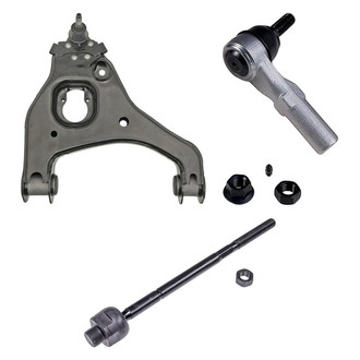 Dorman® - OE Solutions™ Front Passenger Side Lower Control Arm with Ball Joint and Tie Rod End Kit