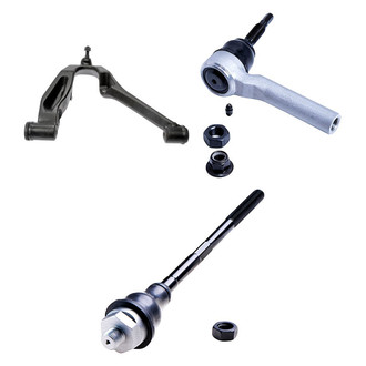 Dorman® - OE Solutions™ Front Passenger Side Lower Control Arm with Ball Joint and Tie Rod End Kit