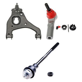 Dorman® - OE Solutions™ Front Passenger Side Lower Control Arm with Ball Joint and Tie Rod End Kit