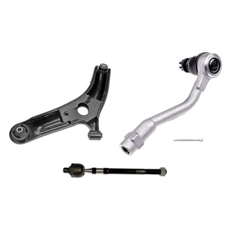 Dorman® - OE Solutions™ Front Passenger Side Lower Control Arm with Ball Joint and Tie Rod End Kit