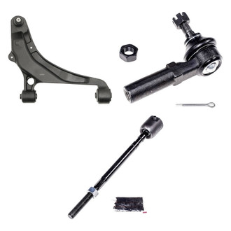 Dorman® - OE Solutions™ Front Passenger Side Lower Control Arm with Ball Joint and Tie Rod End Kit