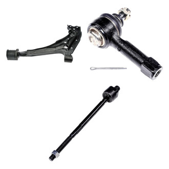 Dorman® - OE Solutions™ Front Passenger Side Lower Control Arm with Ball Joint and Tie Rod End Kit
