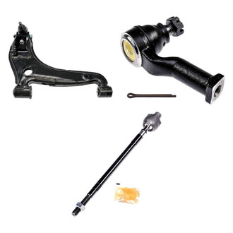 Dorman® - OE Solutions™ Front Passenger Side Lower Control Arm with Ball Joint and Tie Rod End Kit