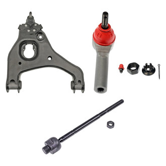 Dorman® - OE Solutions™ Front Passenger Side Lower Control Arm with Ball Joint and Tie Rod End Kit