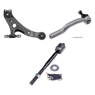 Dorman® - OE Solutions™ Front Passenger Side Lower Control Arm with Ball Joint and Tie Rod End Kit