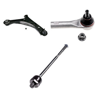 Dorman® - OE Solutions™ Front Passenger Side Lower Control Arm with Ball Joint and Tie Rod End Kit