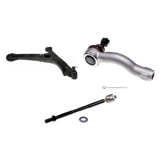 Dorman® - OE Solutions™ Front Passenger Side Lower Control Arm with Ball Joint and Tie Rod End Kit