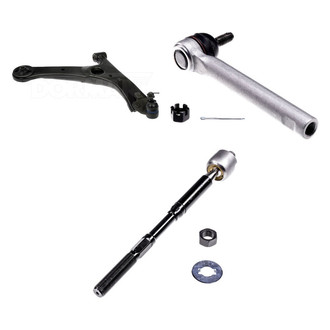 Dorman® - OE Solutions™ Front Passenger Side Lower Control Arm with Ball Joint and Tie Rod End Kit