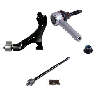 Dorman® - OE Solutions™ Front Passenger Side Lower Control Arm with Ball Joint and Tie Rod End Kit