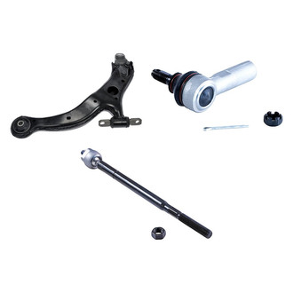 Dorman® - OE Solutions™ Front Passenger Side Lower Control Arm with Ball Joint and Tie Rod End Kit