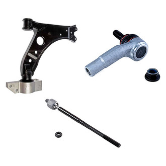 Dorman® - OE Solutions™ Front Passenger Side Lower Control Arm with Ball Joint and Tie Rod End Kit