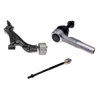 Dorman® - OE Solutions™ Front Passenger Side Lower Control Arm with Ball Joint and Tie Rod End Kit