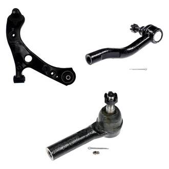 Dorman® - OE Solutions™ Front Passenger Side Lower Control Arm with Ball Joint and Tie Rod End Kit