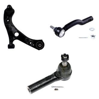 Dorman® - OE Solutions™ Front Passenger Side Lower Control Arm with Ball Joint and Tie Rod End Kit