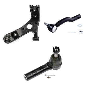 Dorman® - OE Solutions™ Front Passenger Side Lower Control Arm with Ball Joint and Tie Rod End Kit