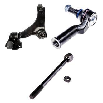 Dorman® - OE Solutions™ Front Passenger Side Lower Control Arm with Ball Joint and Tie Rod End Kit