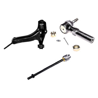 Dorman® - OE Solutions™ Front Passenger Side Lower Control Arm with Ball Joint and Tie Rod End Kit