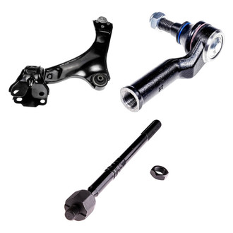 Dorman® - OE Solutions™ Front Passenger Side Lower Control Arm with Ball Joint and Tie Rod End Kit
