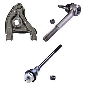 Dorman® - OE Solutions™ Front Passenger Side Lower Control Arm with Ball Joint and Tie Rod End Kit
