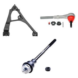 Dorman® - OE Solutions™ Front Passenger Side Lower Control Arm with Ball Joint and Tie Rod End Kit