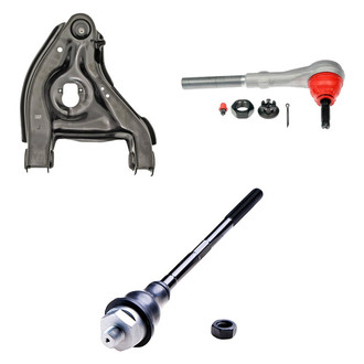 Dorman® - OE Solutions™ Front Passenger Side Lower Control Arm with Ball Joint and Tie Rod End Kit