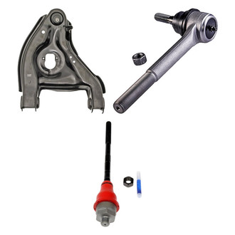 Dorman® - OE Solutions™ Front Passenger Side Lower Control Arm with Ball Joint and Tie Rod End Kit