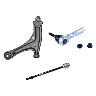 Dorman® - OE Solutions™ Front Passenger Side Lower Control Arm with Ball Joint and Tie Rod End Kit