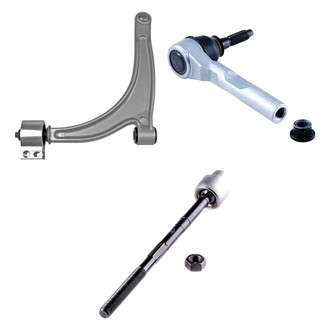 Dorman® - OE Solutions™ Front Passenger Side Lower Control Arm with Ball Joint and Tie Rod End Kit