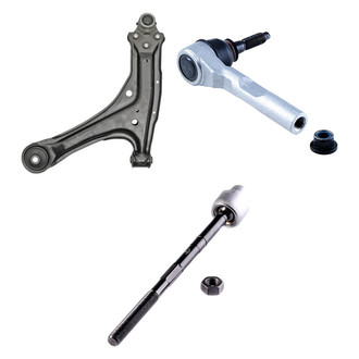 Dorman® - OE Solutions™ Front Passenger Side Lower Control Arm with Ball Joint and Tie Rod End Kit