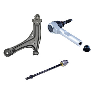 Dorman® - OE Solutions™ Front Passenger Side Lower Control Arm with Ball Joint and Tie Rod End Kit