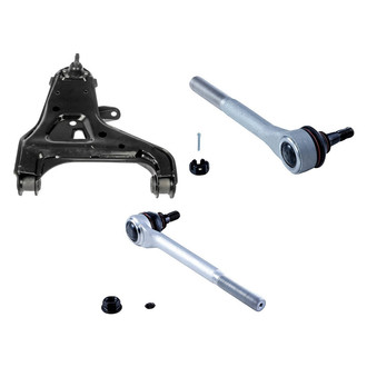 Dorman® - OE Solutions™ Front Passenger Side Lower Control Arm with Ball Joint and Tie Rod End Kit