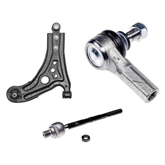 Dorman® - OE Solutions™ Front Passenger Side Lower Control Arm with Ball Joint and Tie Rod End Kit