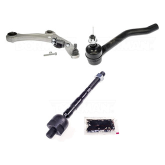 Dorman® - Mas Front Passenger Side Lower Control Arm with Ball Joint and Tie Rod End Kit